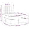 Sommier à lattes de lit avec matelas Gris foncé 120x200cm Tissu 