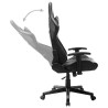 Chaise de jeu Noir et gris Cuir artificiel 