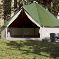 Tente familiale tipi 8 personnes vert imperméable 