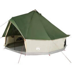 Tente familiale tipi 8 personnes vert imperméable 