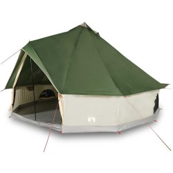 Tente familiale tipi 8 personnes vert imperméable 