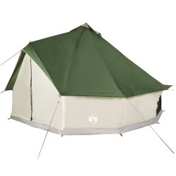 Tente familiale tipi 8 personnes vert imperméable 