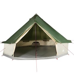 Tente familiale tipi 8 personnes vert imperméable 