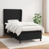 Sommier à lattes de lit et matelas Noir 80x200 cm Tissu 