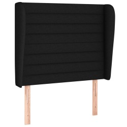 Sommier à lattes de lit et matelas Noir 80x200 cm Tissu 