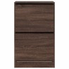 Armoire à chaussures chêne marron 60x34x96,5 cm bois ingénierie 
