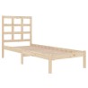 Cadre de lit sans matelas 75x190 cm bois massif 