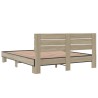 Cadre de lit sans matelas chêne sonoma 150x200 cm 