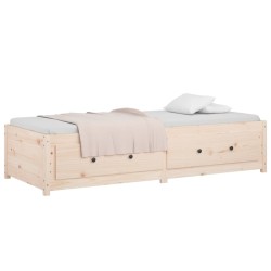Lit de jour sans matelas 80x200 cm bois de pin massif 