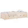 Lit de jour sans matelas 80x200 cm bois de pin massif 