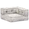 Pouf modulaire à 2 places Gris clair Tissu 
