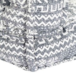 Pouf modulaire à 2 places Gris clair Tissu 