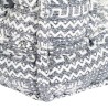 Pouf modulaire à 2 places Gris clair Tissu 