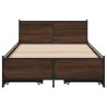 Cadre de lit avec tiroirs sans matelas chêne marron 75x190 cm 