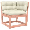 Salon de jardin 4 pcs avec coussins bois massif douglas 