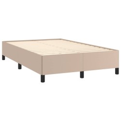 Cadre de lit sans matelas cappuccino 120x190 cm similicuir 