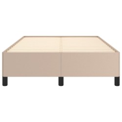 Cadre de lit sans matelas cappuccino 120x190 cm similicuir 