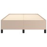 Cadre de lit sans matelas cappuccino 120x190 cm similicuir 