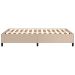 Cadre de lit sans matelas cappuccino 120x190 cm similicuir 