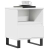 Tables de chevet 2 pcs blanc 40x35x50 cm bois d’ingénierie 