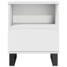 Tables de chevet 2 pcs blanc 40x35x50 cm bois d’ingénierie 