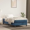 Matelas de lit à ressorts ensachés 100x220x20 cm velours 