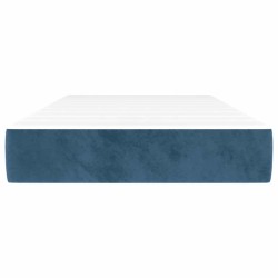 Matelas de lit à ressorts ensachés 100x220x20 cm velours 