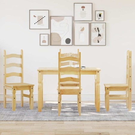 Ensemble à manger Panama 5 pcs bois de pin massif 