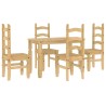 Ensemble à manger Panama 5 pcs bois de pin massif 
