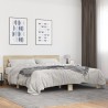 Cadre de lit sans matelas chêne sonoma 200x200 cm 