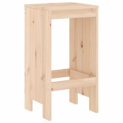 Ensemble de bar de jardin 7 pcs Bois de pin massif 