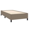 Sommier à lattes de lit avec matelas Taupe 90x190 cm Tissu 