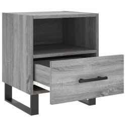 Tables de chevet 2 pcs sonoma gris 40x35x47,5 cm 