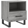 Tables de chevet 2 pcs sonoma gris 40x35x47,5 cm 
