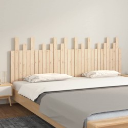 Tête de lit murale 204x3x80 cm Bois massif de pin 