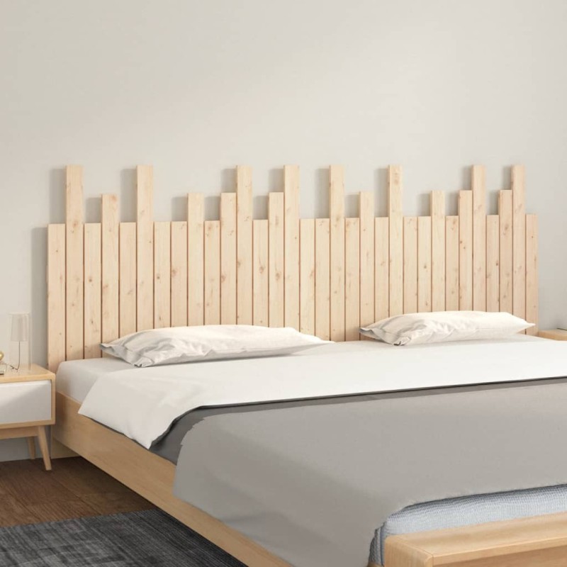 Tête de lit murale 204x3x80 cm Bois massif de pin Tête de lit murale 204x3x80 cm Bois massif de pin