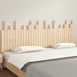 Tête de lit murale 204x3x80 cm Bois massif de pin 