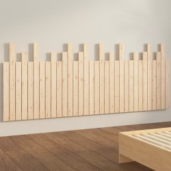 Tête de lit murale 204x3x80 cm Bois massif de pin 