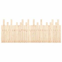 Tête de lit murale 204x3x80 cm Bois massif de pin 