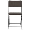 Chaises pliables de jardin lot de 2 PEHD et acier 