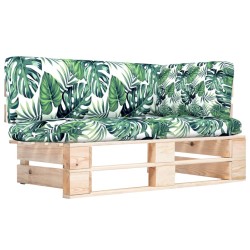 Canapé d'angle palette de jardin bois de pin imprégné 