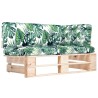 Canapé d'angle palette de jardin bois de pin imprégné 