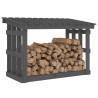 Support pour bois de chauffage Gris 108x64,5x77 cm Bois de pin 