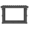 Support pour bois de chauffage Gris 108x64,5x77 cm Bois de pin 