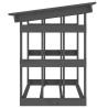 Support pour bois de chauffage Gris 108x64,5x77 cm Bois de pin 