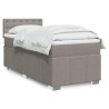 Sommier à lattes de lit avec matelas Taupe 90x190 cm Tissu 