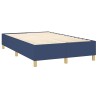 Sommier à lattes de lit avec matelas bleu 120x190 cm tissu 