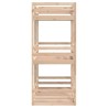Lit superposé triple sans matelas 90x200 cm bois de pin massif 