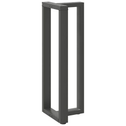 Pieds de table de bar en forme de T, 2 pièces, anthracite, 50 x 35 x (110-111) cm, acier 