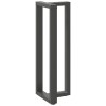 Pieds de table de bar en forme de T, 2 pièces, anthracite, 50 x 35 x (110-111) cm, acier 